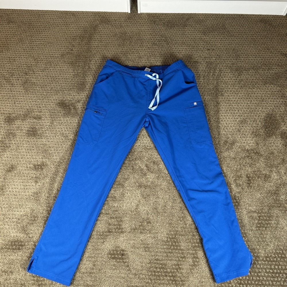 FIGS Technical Collection Blue Scrub Pants Unisex Size Large Workwear TW2000R